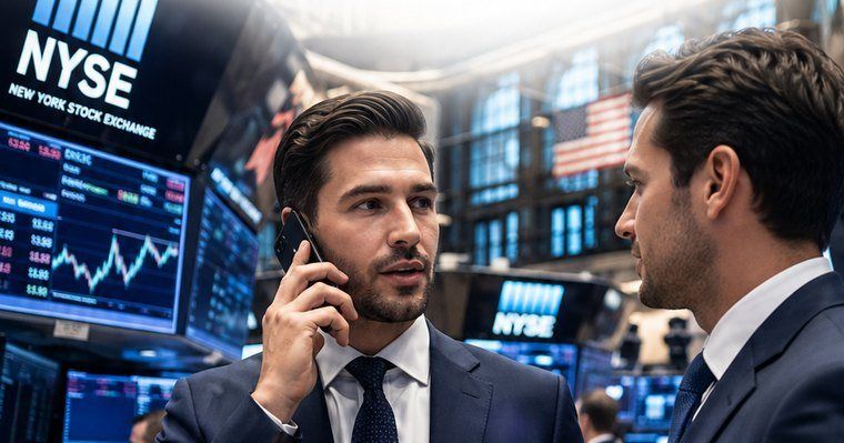 Dos asesores de Private Wealth en el piso de la Bolsa de Nueva York