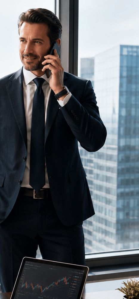 Cliente de Private Wealth revisando su simulación de ORION